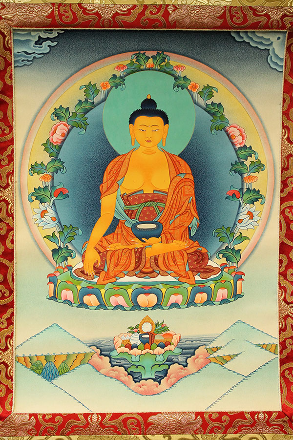 Буддийская танка Будда Шакьямуни