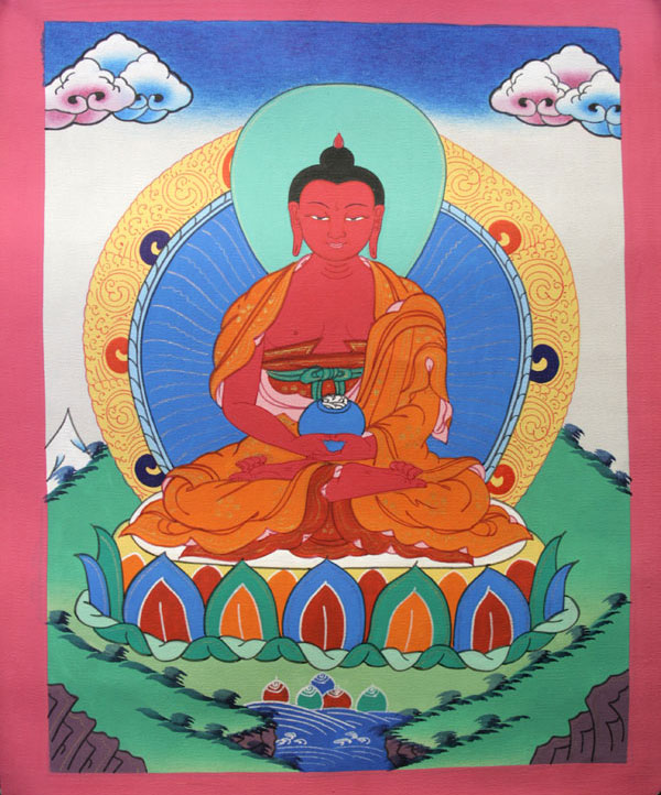 Буддийская тханка Амитабха